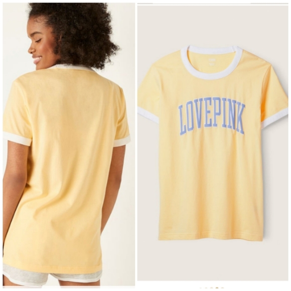 VS PINK RINGER TEE & HERITAGE SHORTS SET - Picture 4 of 14